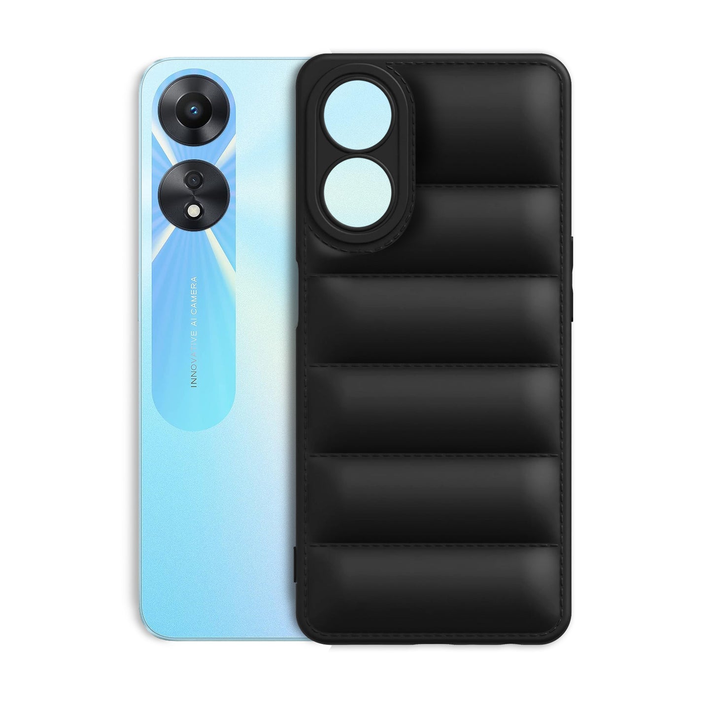 Puffer Back Cover for Oppo A78 5G