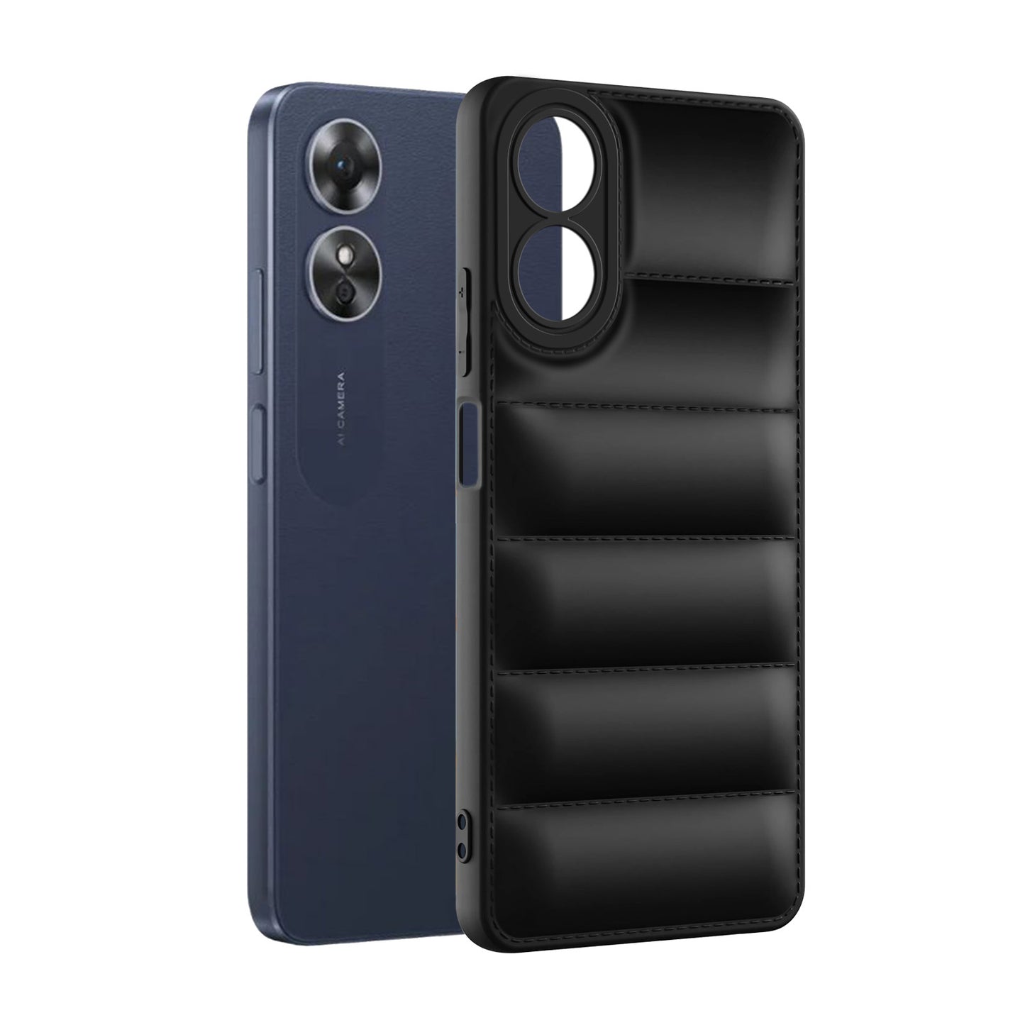 Puffer Back Cover for Oppo A17