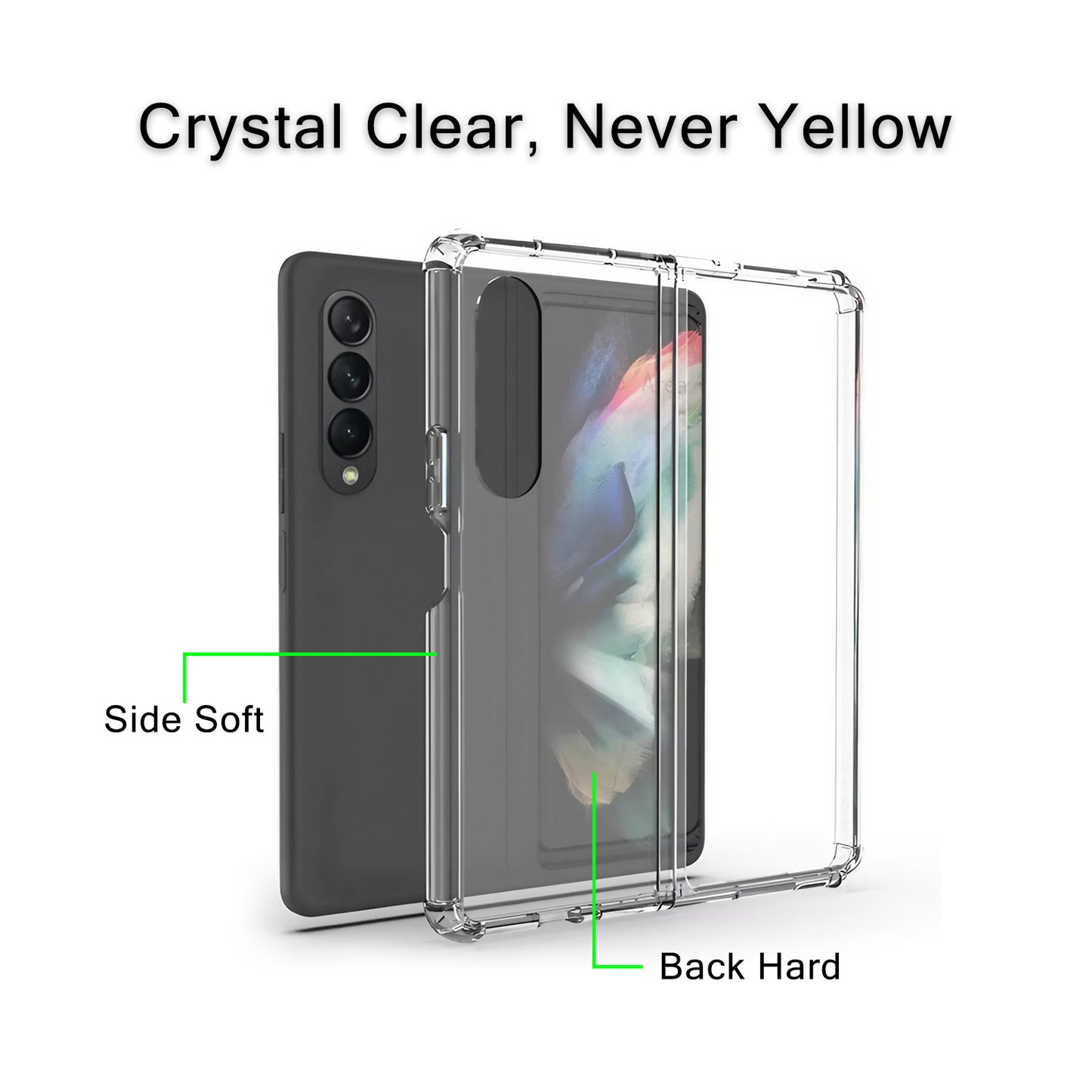 Antishock Clear Case For Samsung Galaxy Fold 3