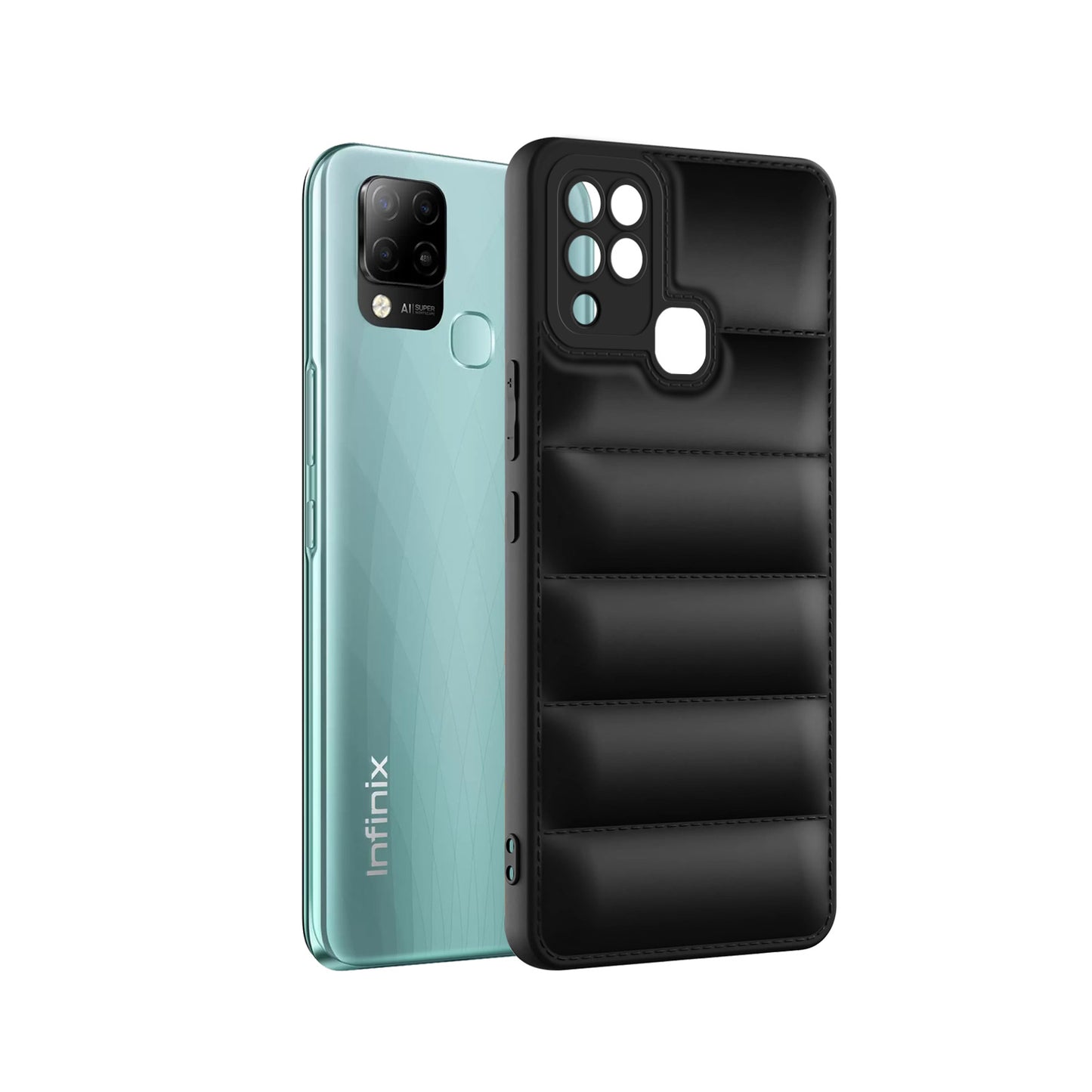 Puffer Back Cover for Infinix Hot 10s