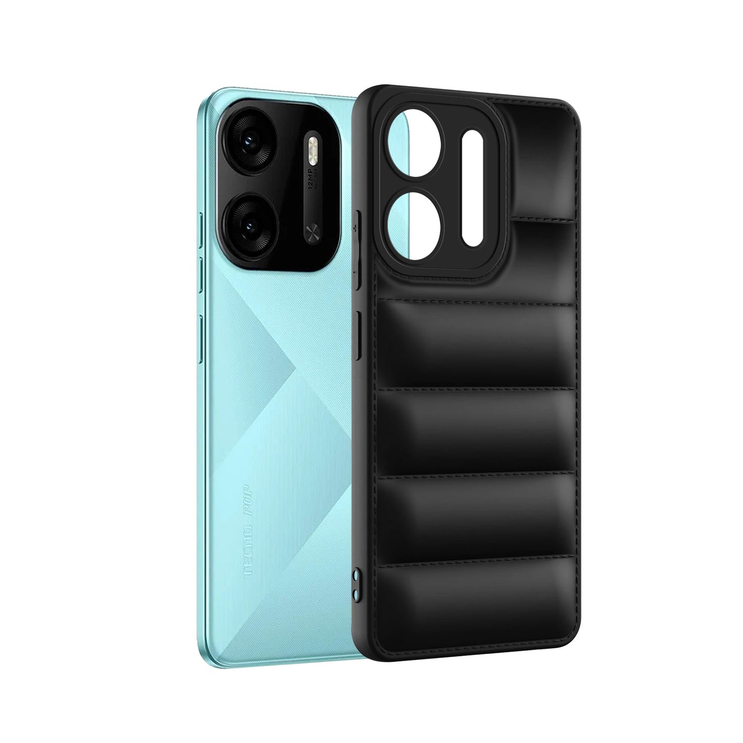 Puffer Back Cover for Tecno Pop 7 Pro