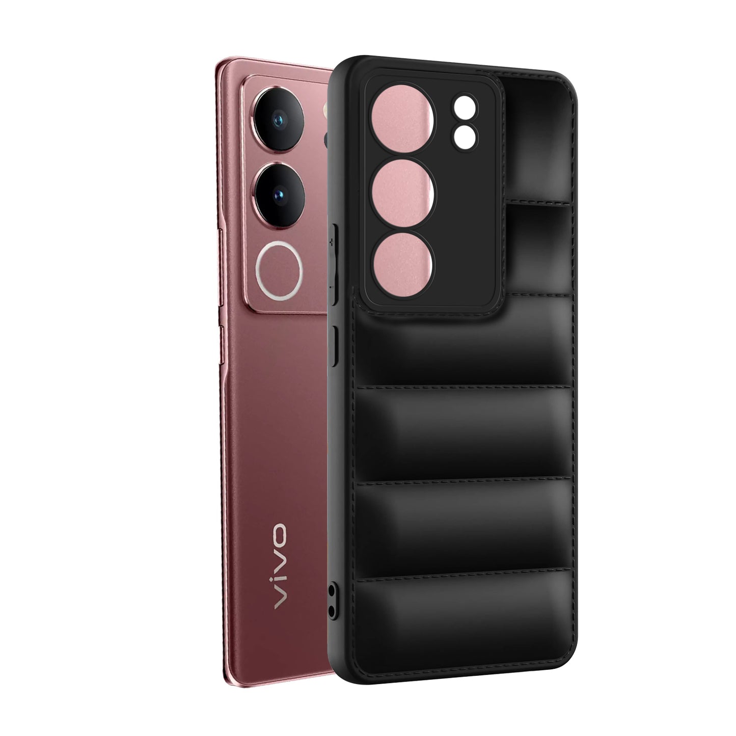 Puffer Back Cover for Vivo V29 Pro