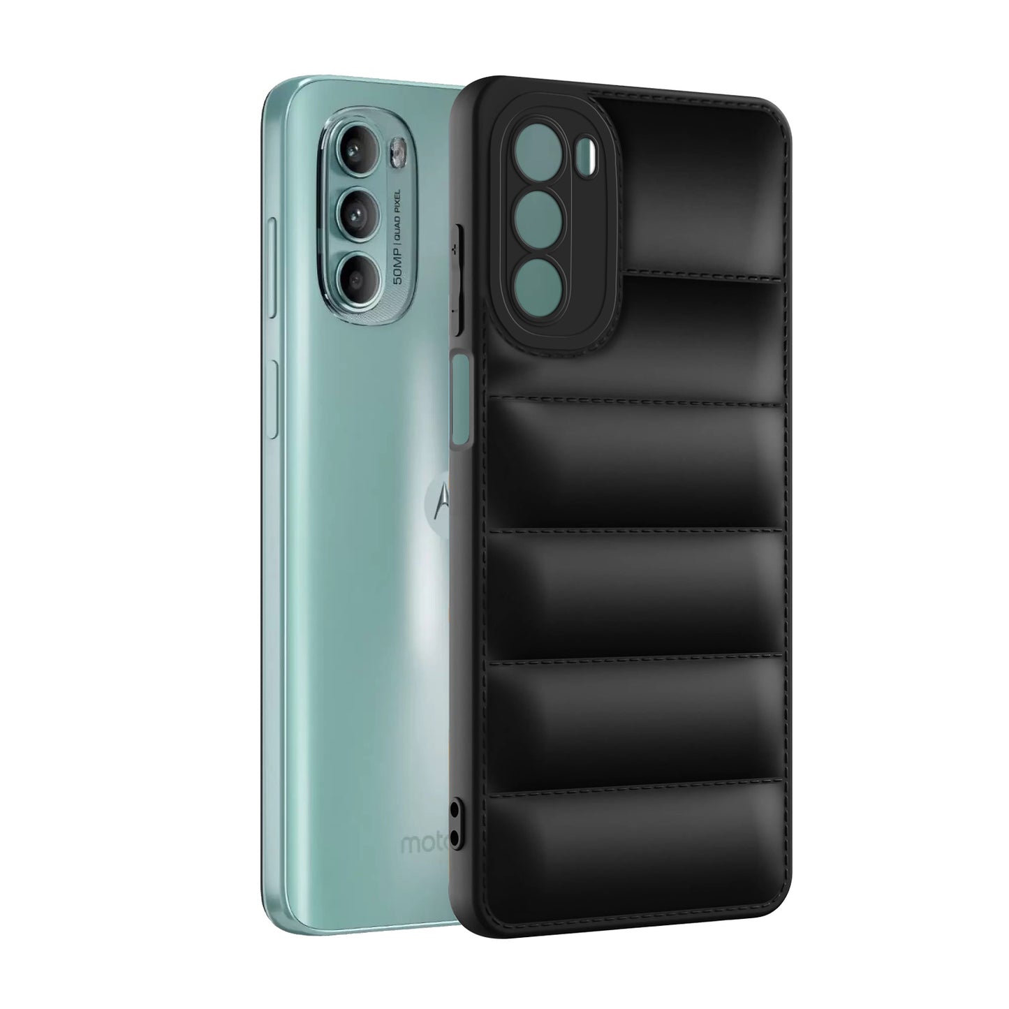 Puffer Back Cover for Motorola Moto G62