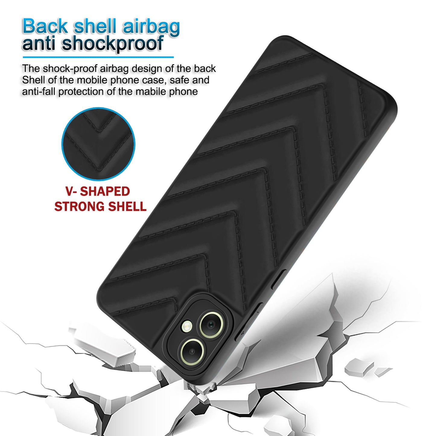 Wave Cushioned Back Cover for Samsung Galaxy A05