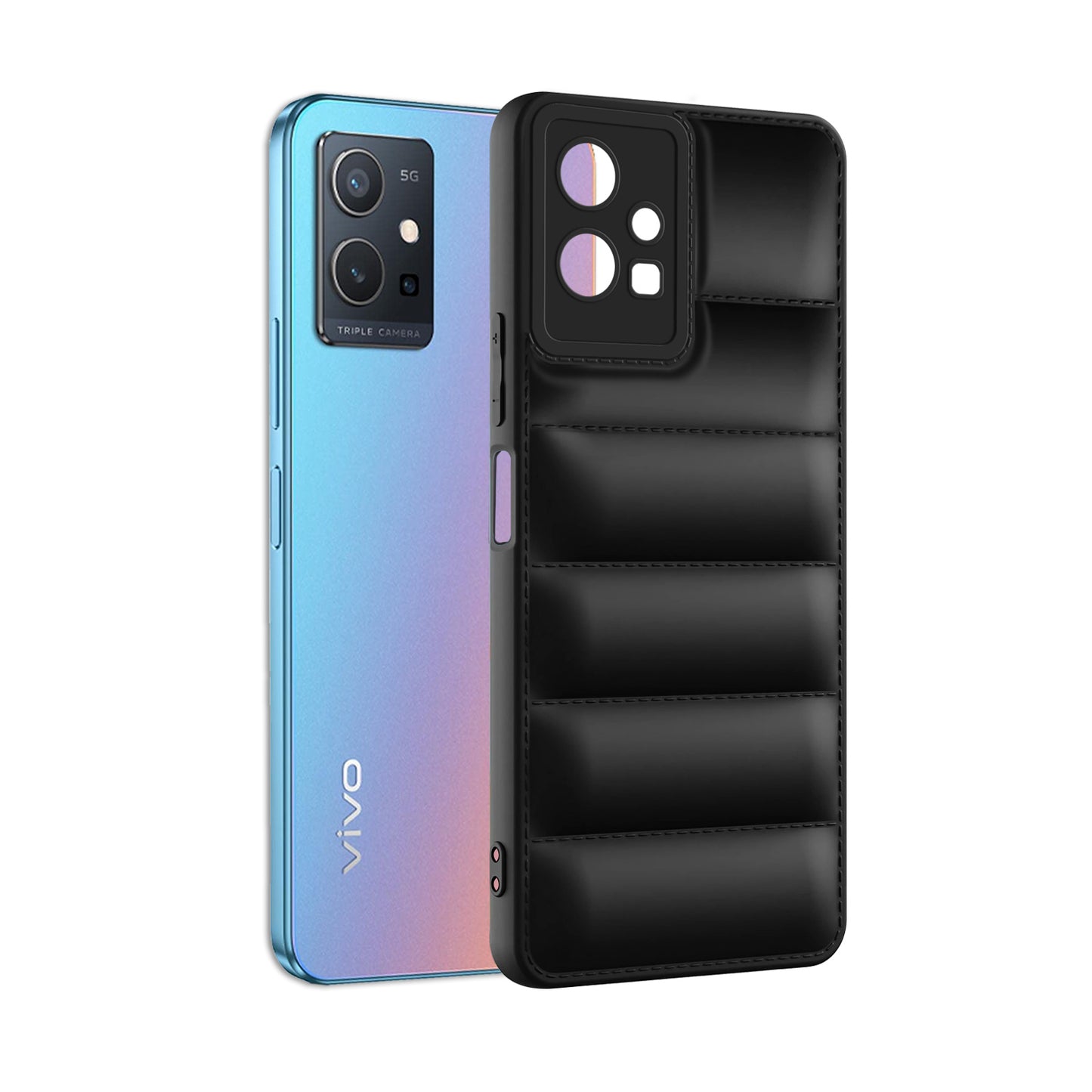 Puffer Back Cover for Vivo Y75 5G