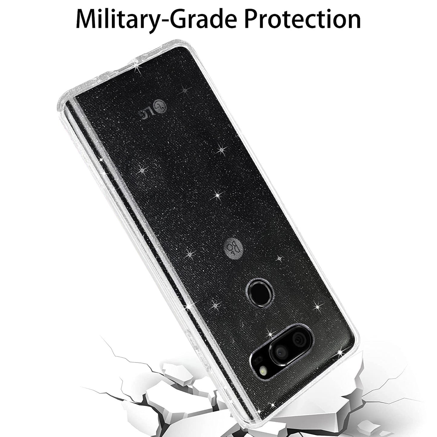 Liquid Crystal Glitter Back Cover for LG V30 Plus