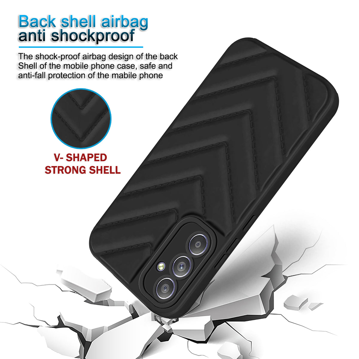 Wave Cushioned Back Cover for Samsung Galaxy A54 5G
