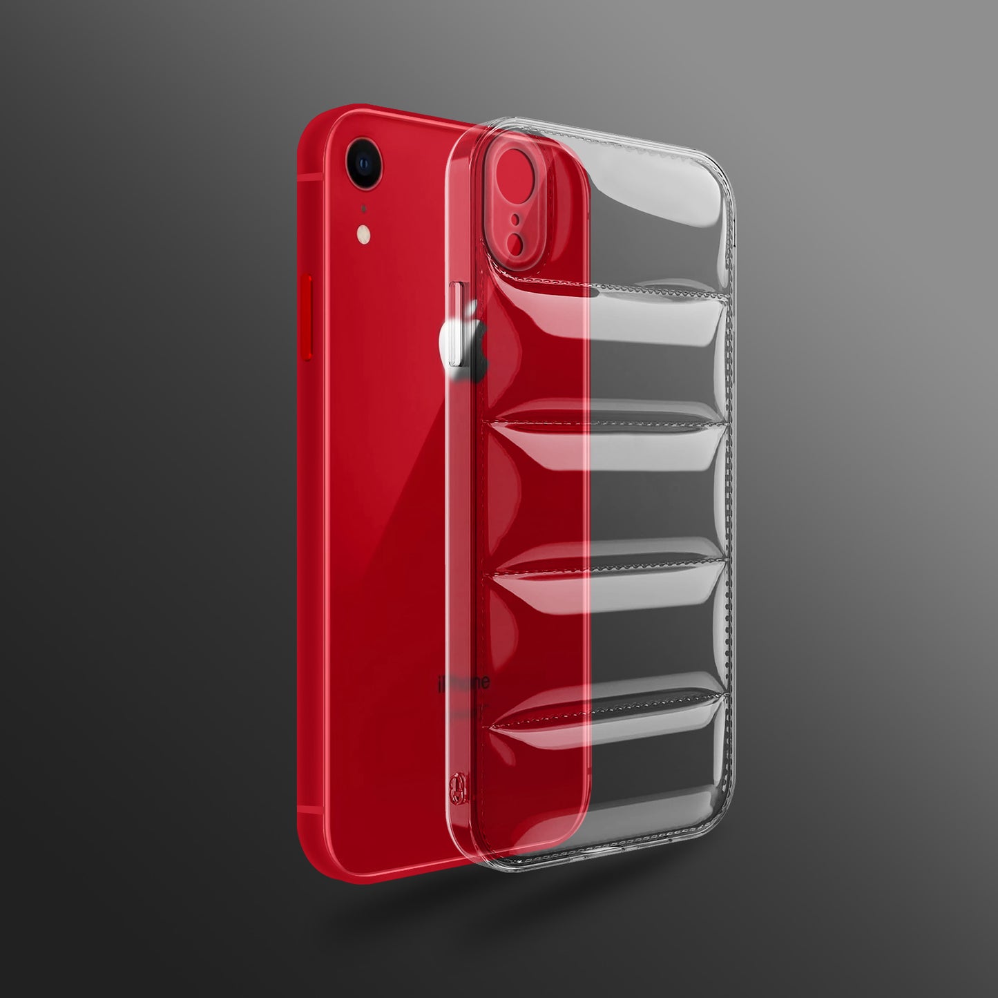 Ultra-Thin Transparent Puffer Back Cover for Apple iPhone XR