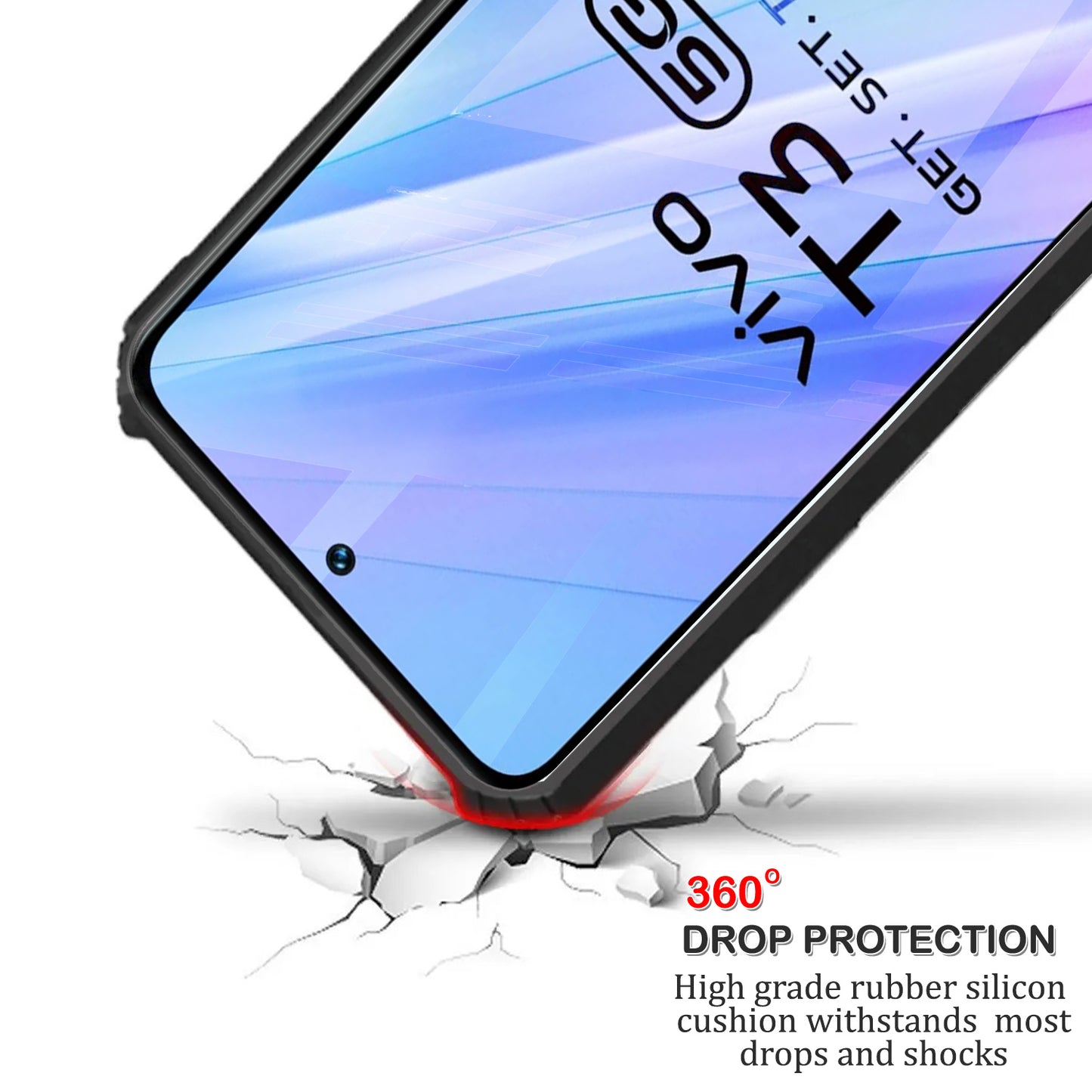 360 Degree Protection Back Cover For Vivo T3 5G