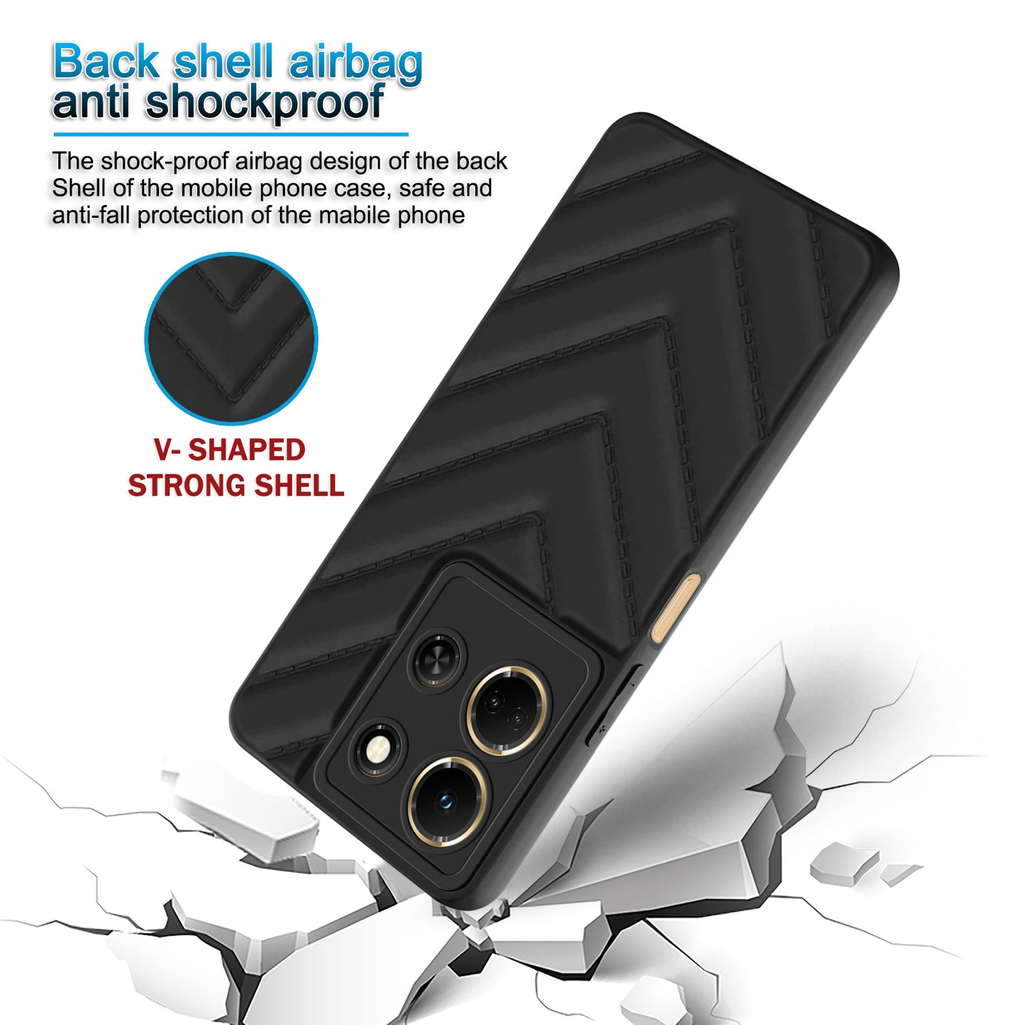 Wave Cushioned Back Cover for Infinix Note 30