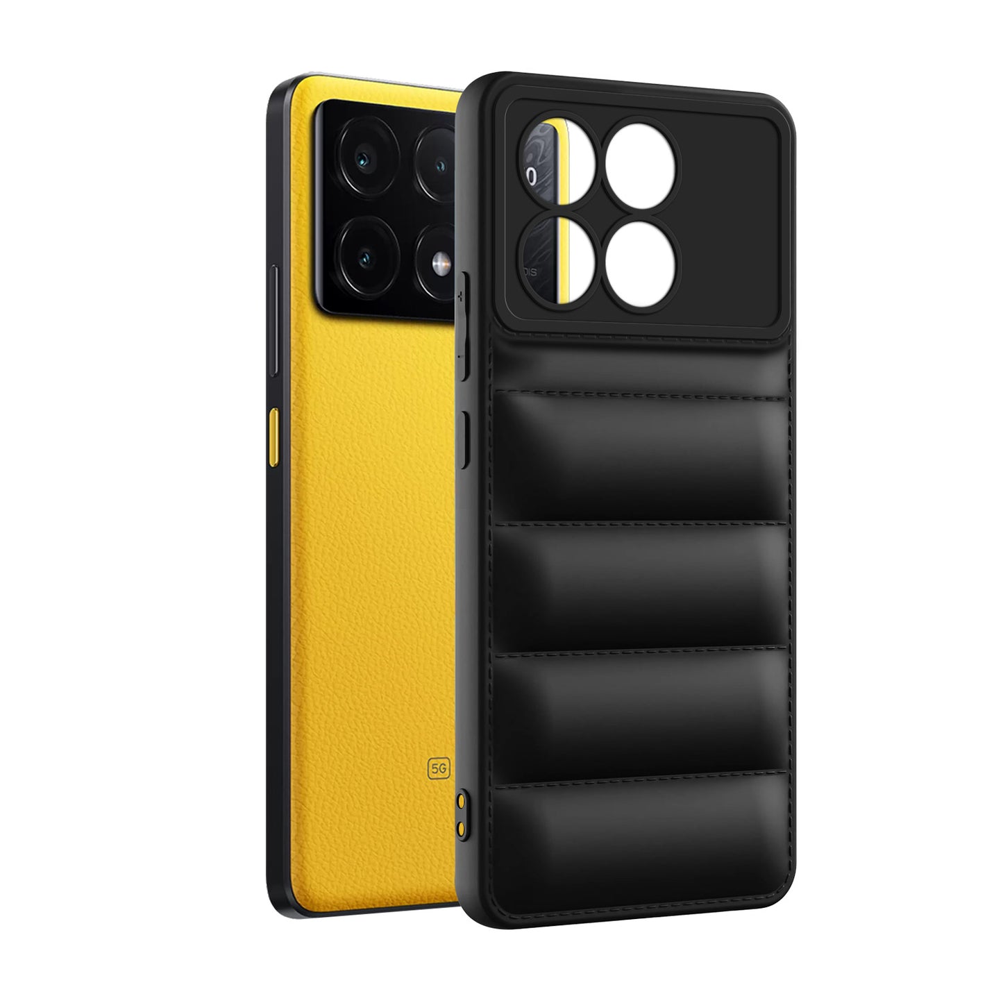 Puffer Back Cover for Poco X6 Pro