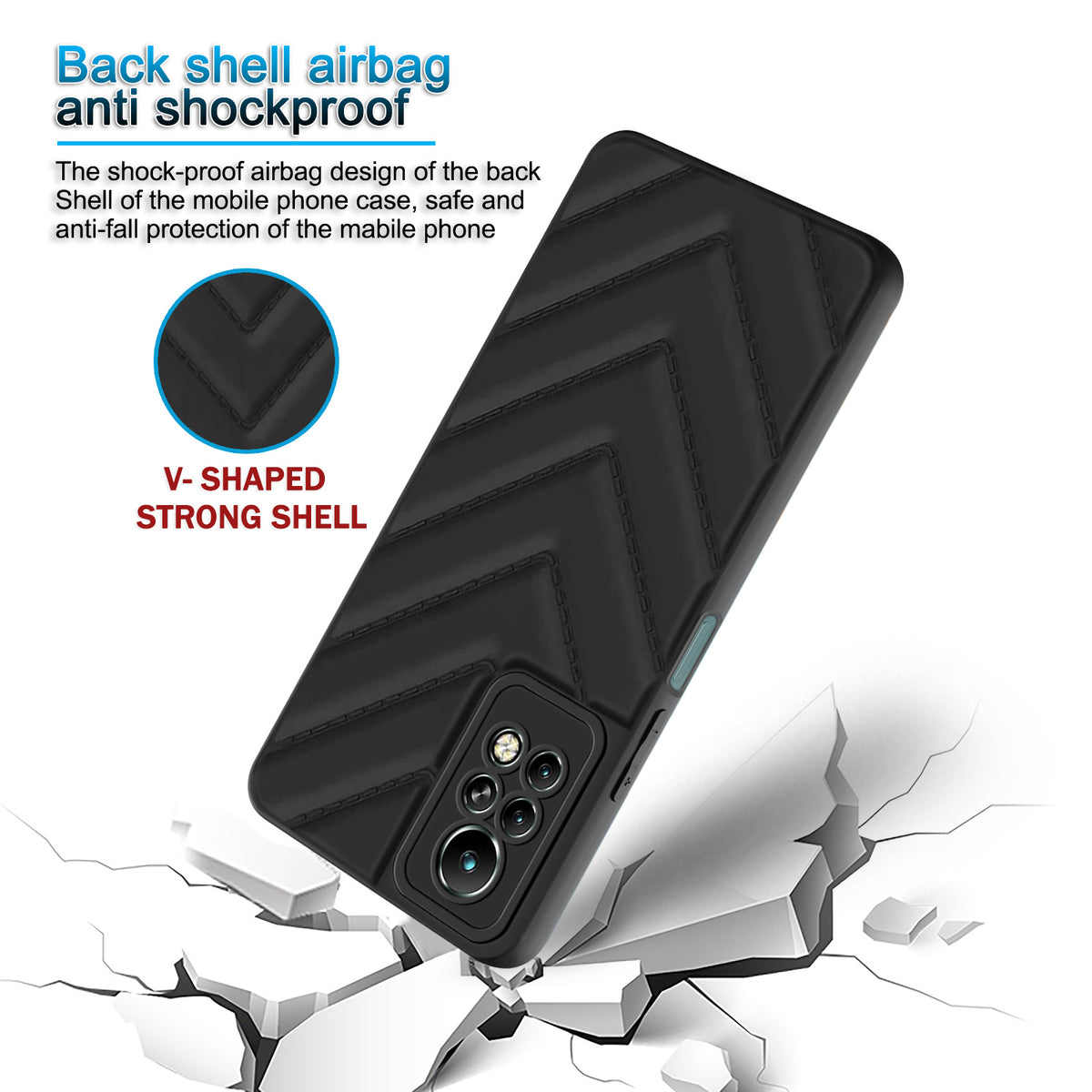 Wave Cushioned Back Cover for Infinix Note 11 Pro