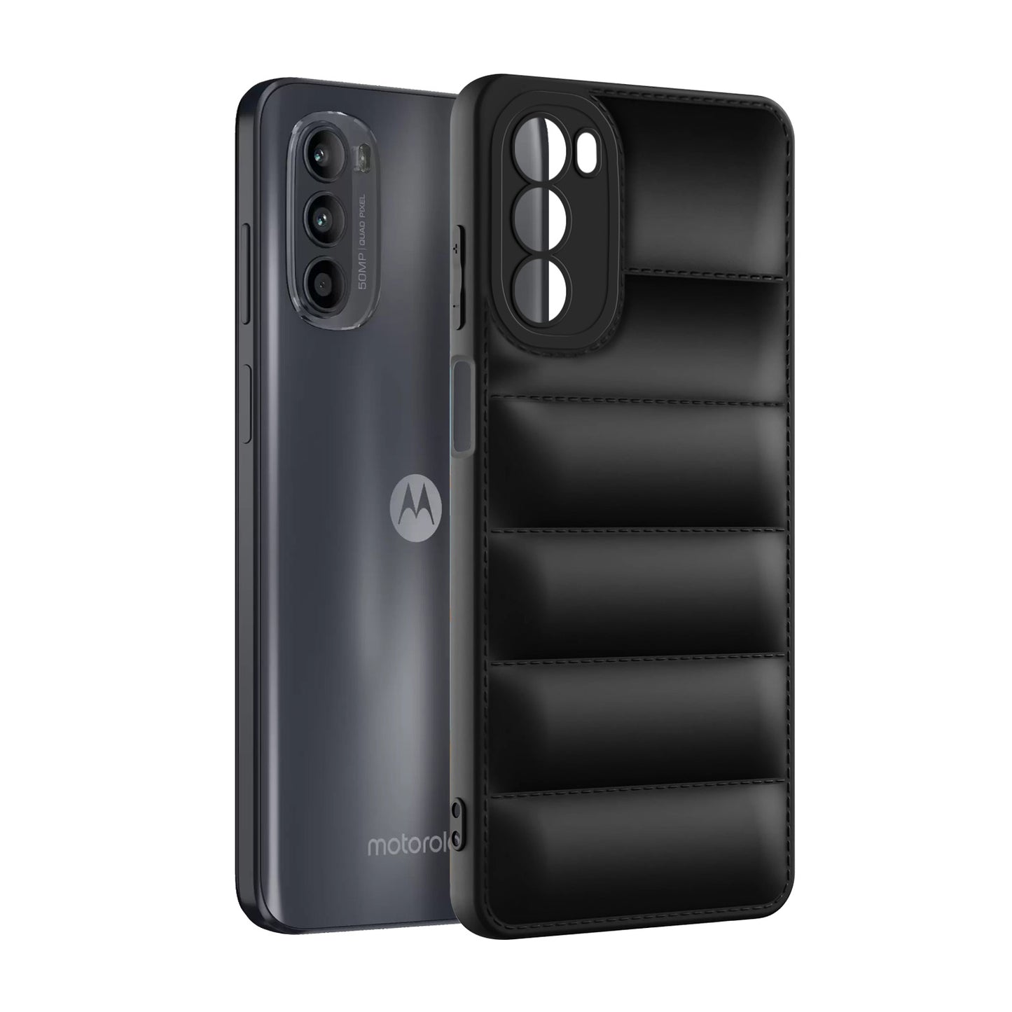 Puffer Back Cover for Motorola Moto G52