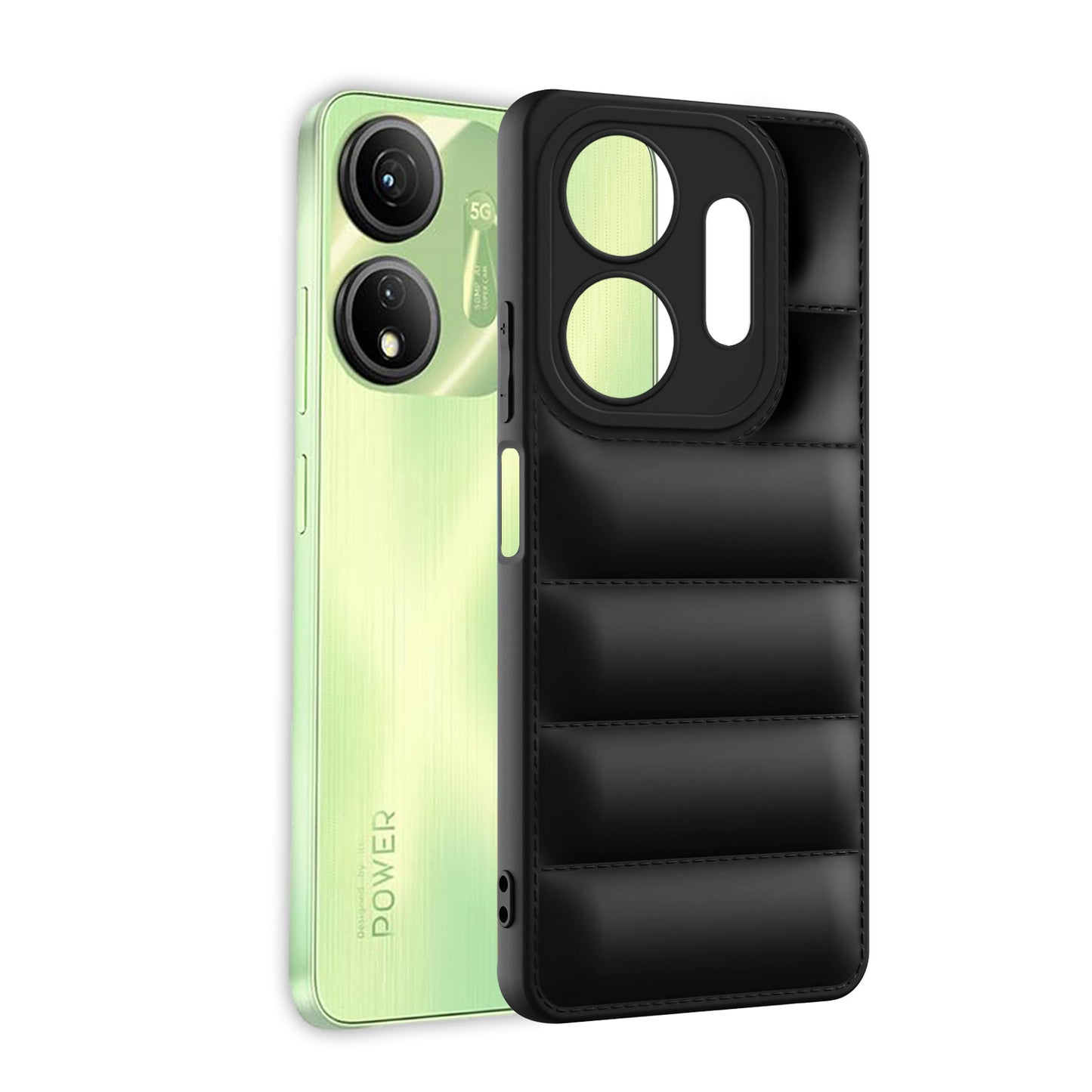 Puffer Back Cover for iTel P55 5G