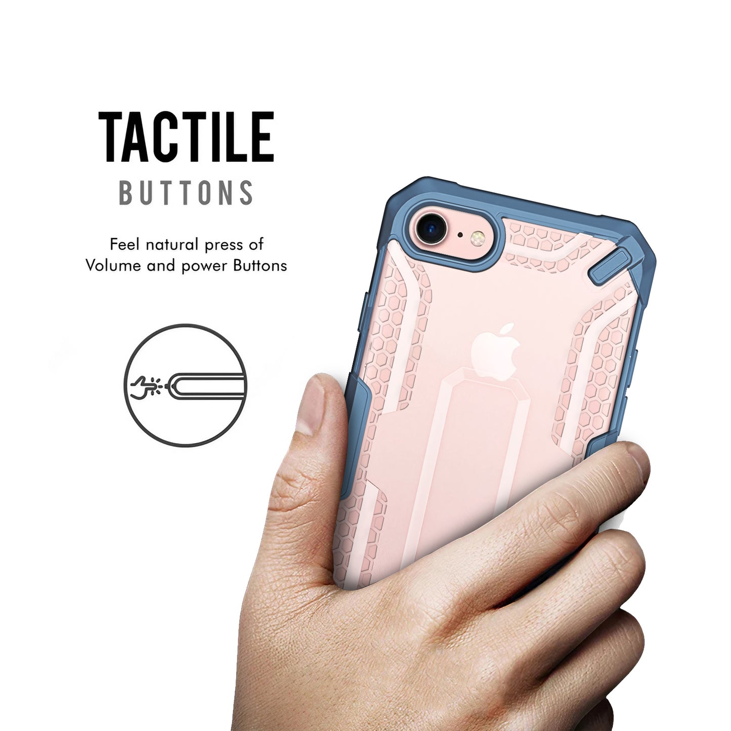 Heavy Duty Honey Comb Design For Apple iPhone 8