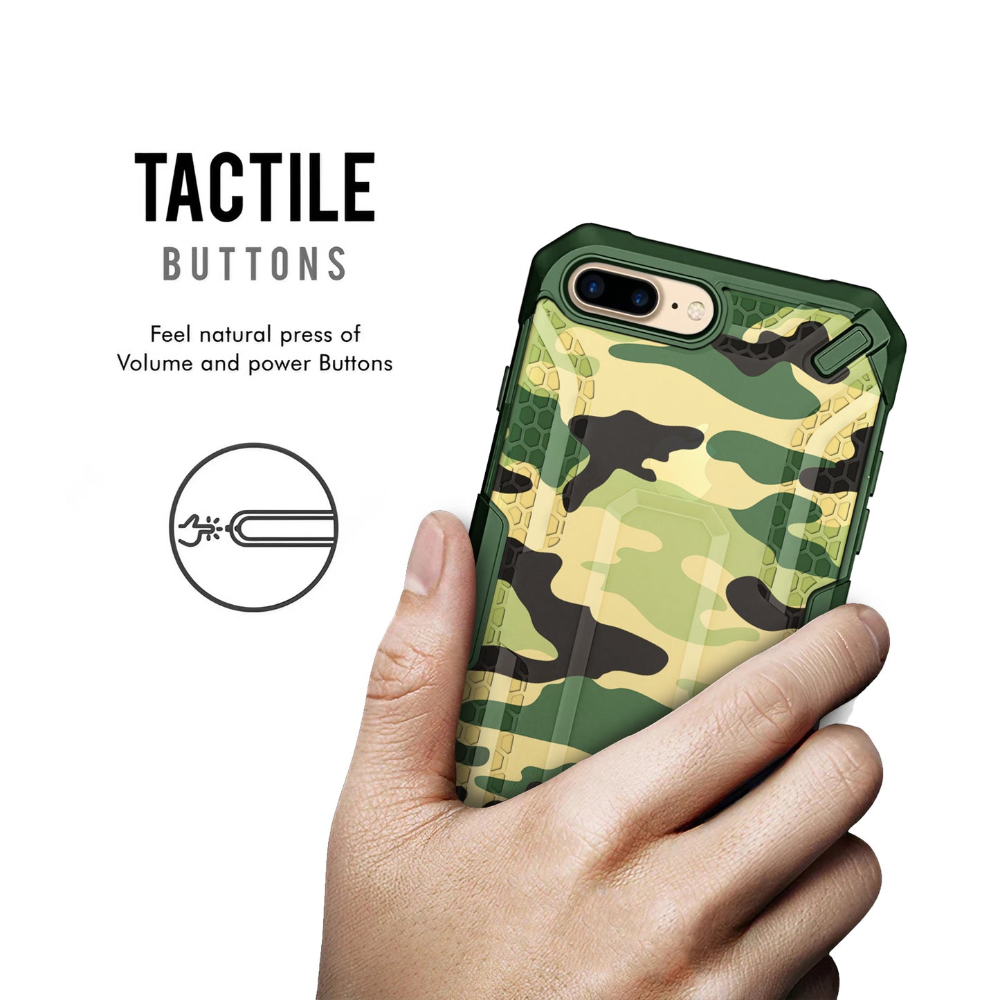 Heavy Duty Honey Comb Design For Apple iPhone 8 Plus