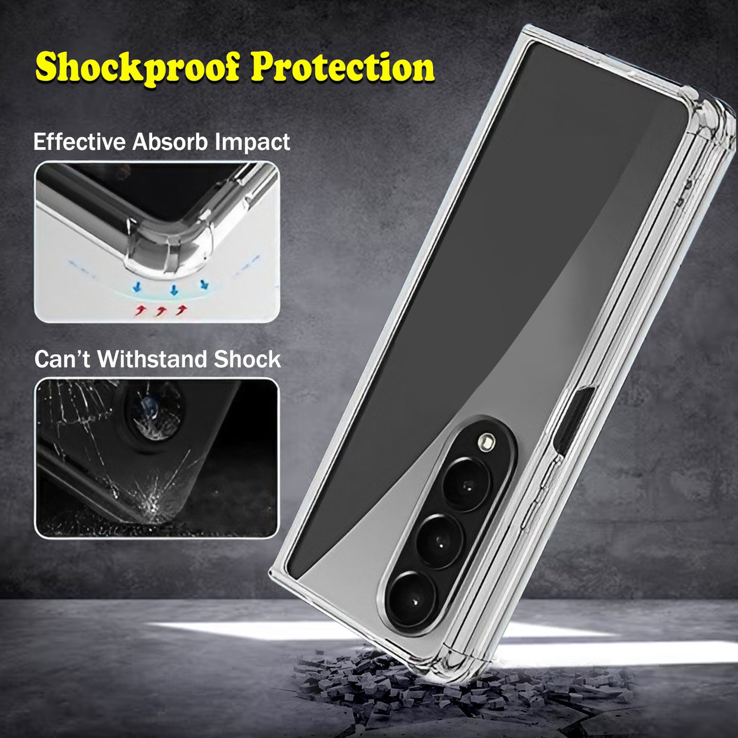 Antishock Clear Case For Samsung Galaxy Fold 3