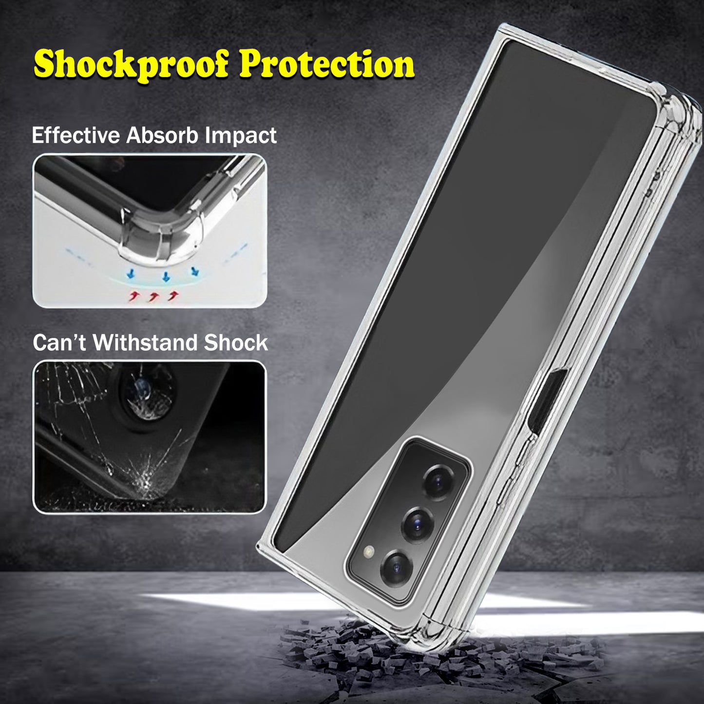 Antishock Clear Case For Samsung Galaxy Fold 2