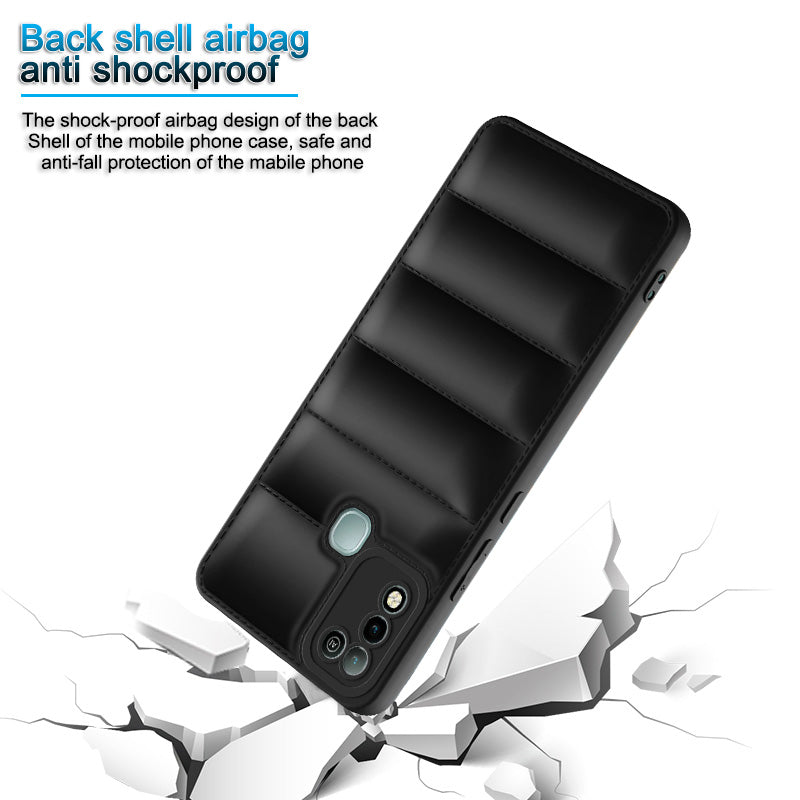 Puffer Back Cover for Infinix Hot 10 Play