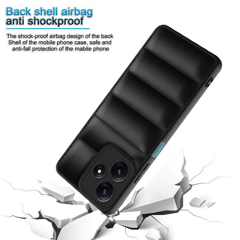 Puffer Back Cover for Poco M6 Pro 5G