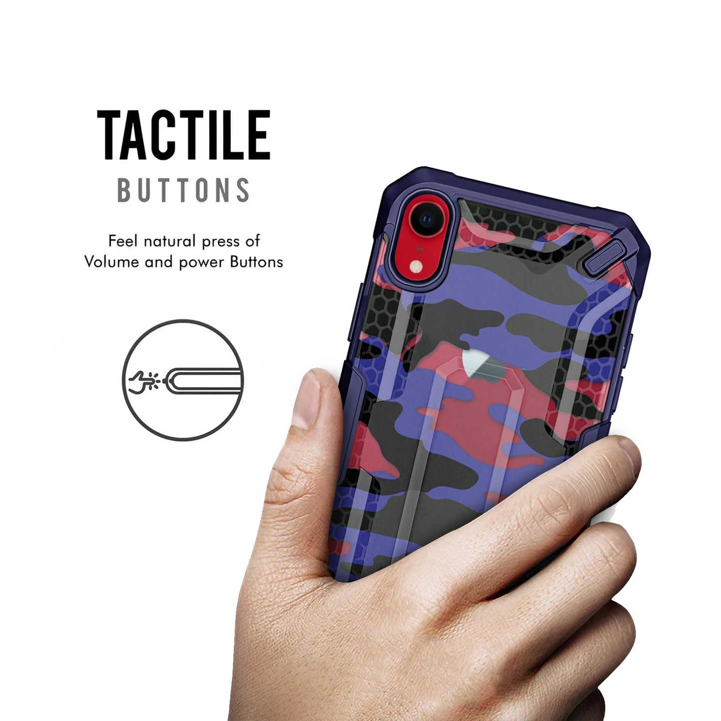 Heavy Duty Honey Comb Design For Apple iPhone XR