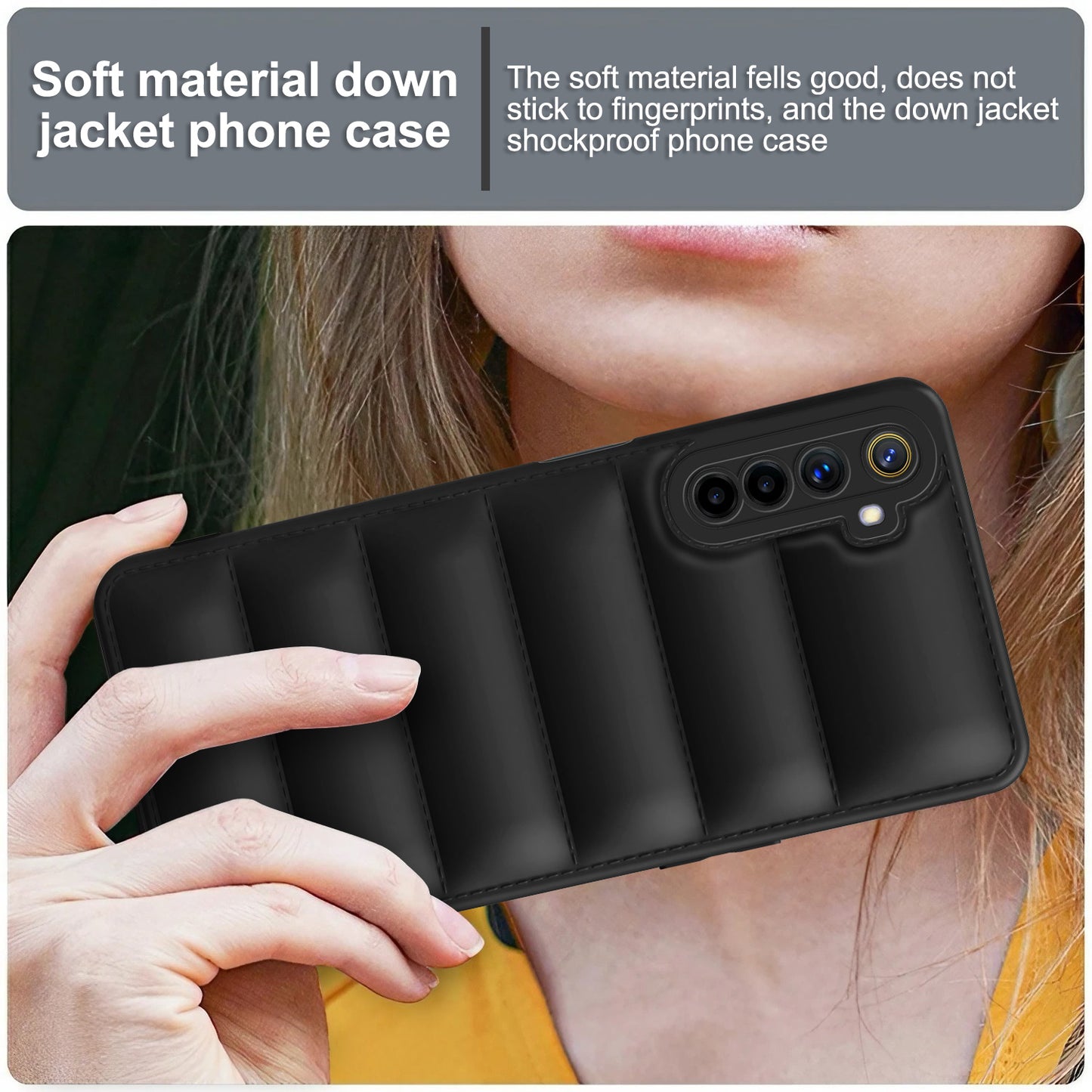 Puffer Back Cover for Realme 6