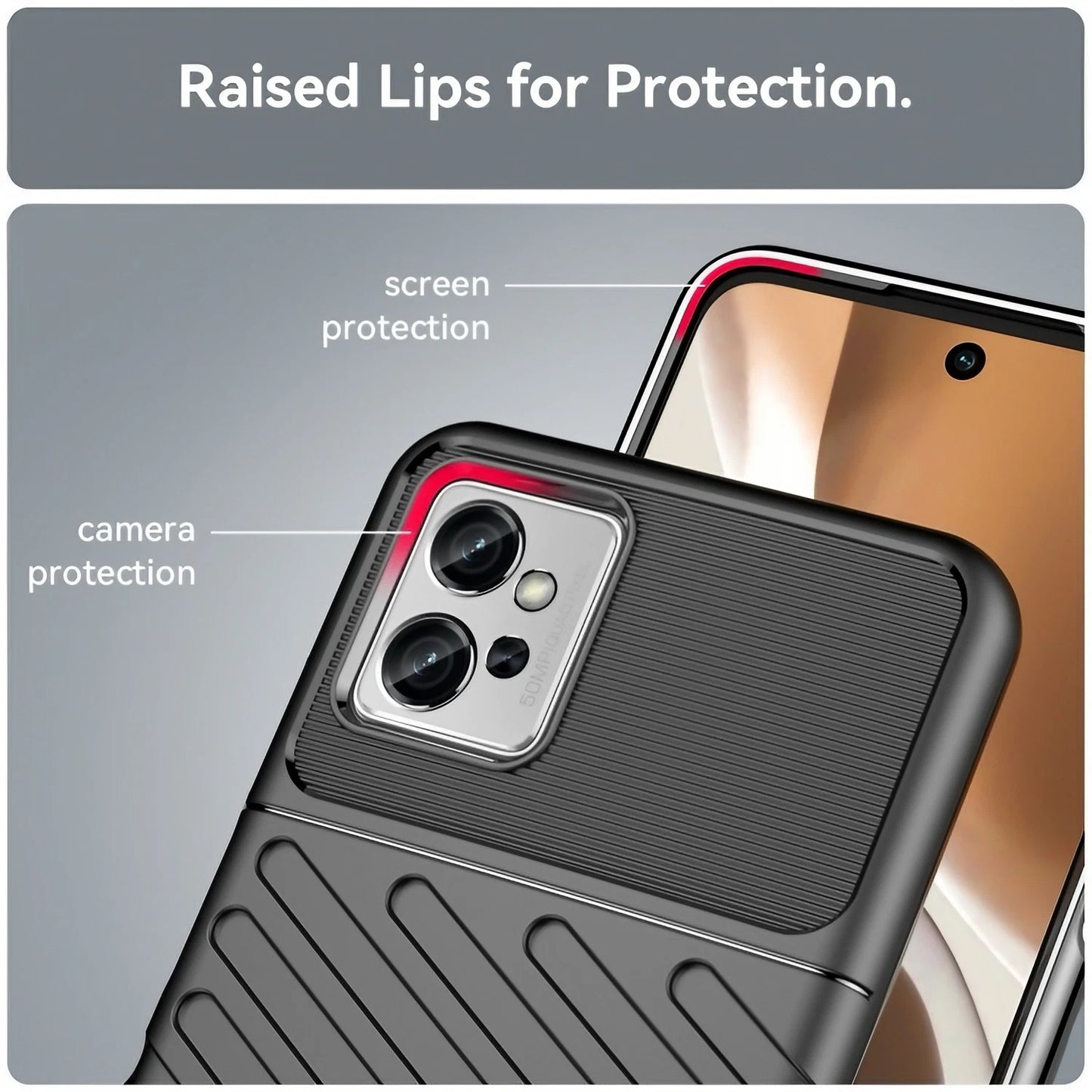 Thunderbolt Back Cover for Motorola Moto G32