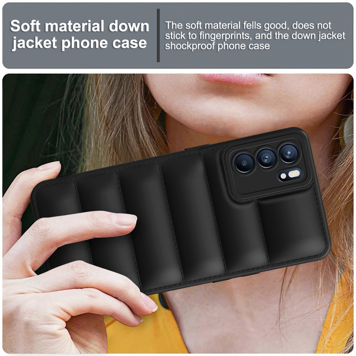 Puffer Back Cover for Oppo Reno 6