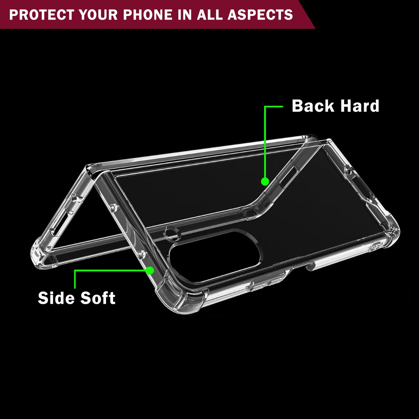 Antishock Clear Case For Samsung Galaxy Fold 5