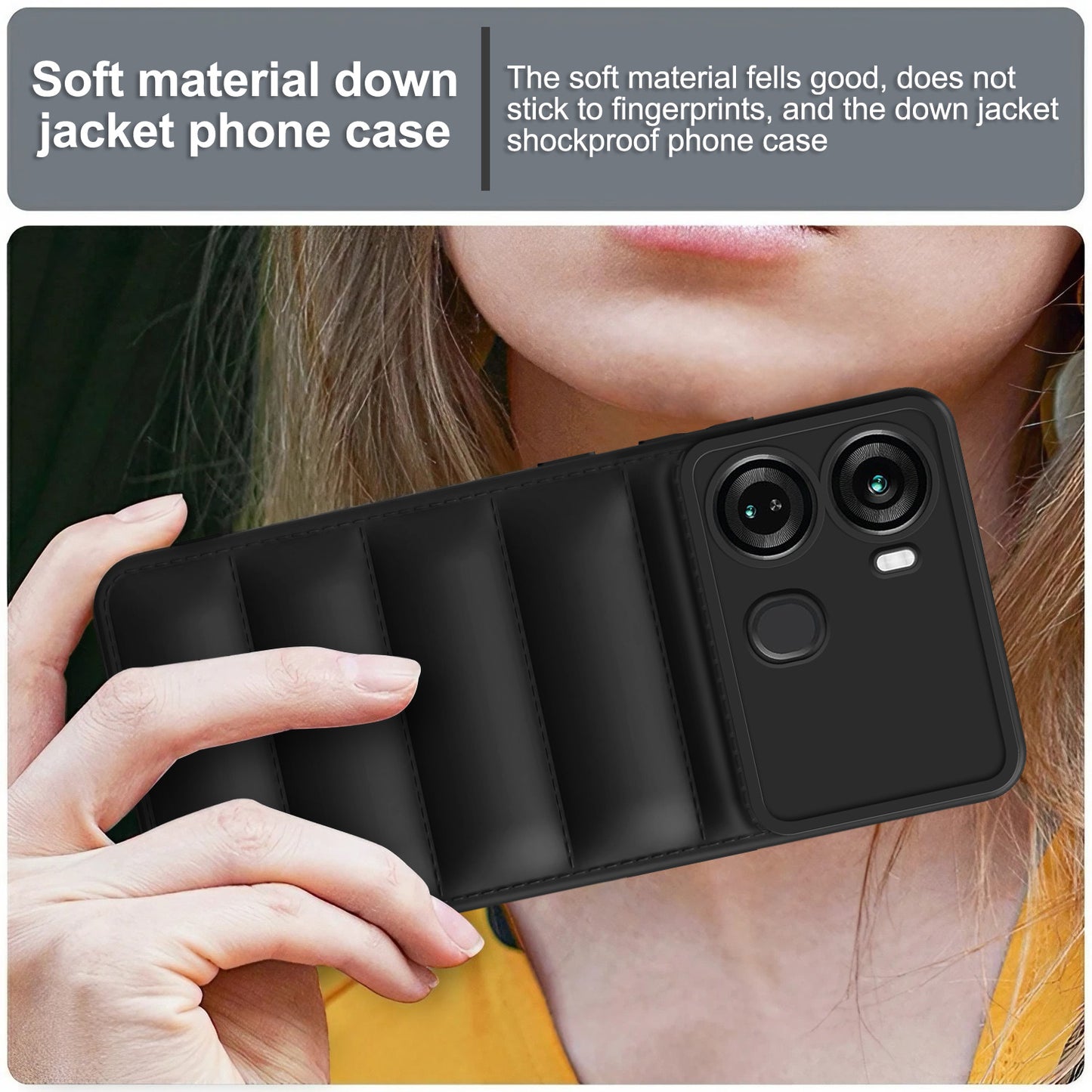 Puffer Back Cover for iTel P40