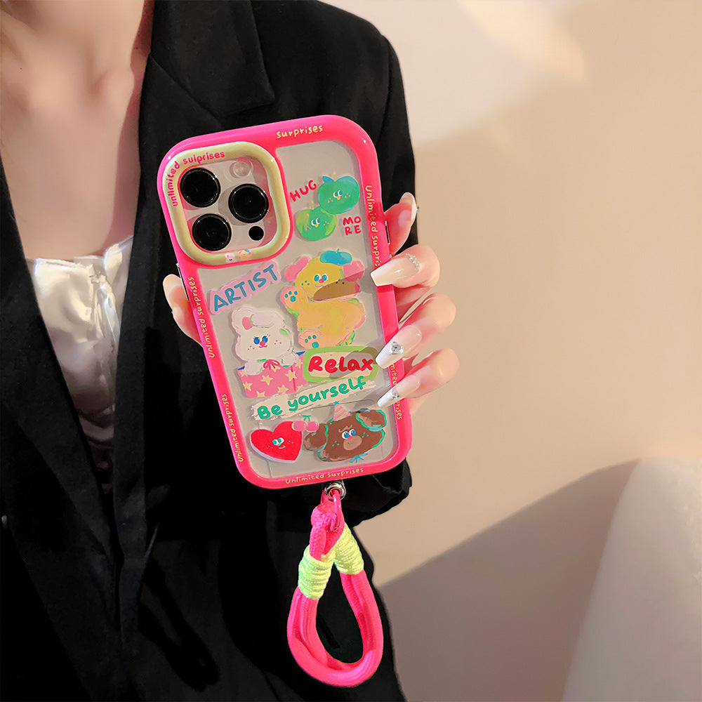 Blush Buddy Phone Case with Charm