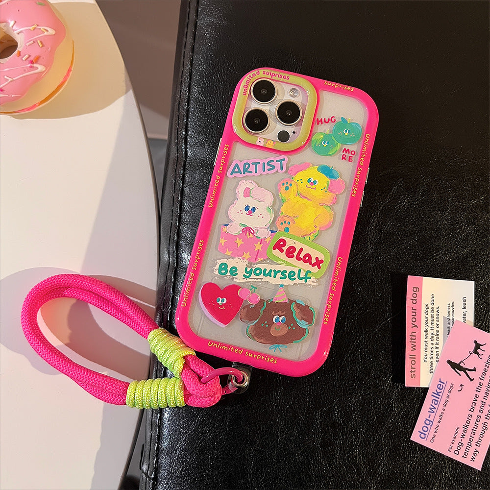 Blush Buddy Phone Case with Charm