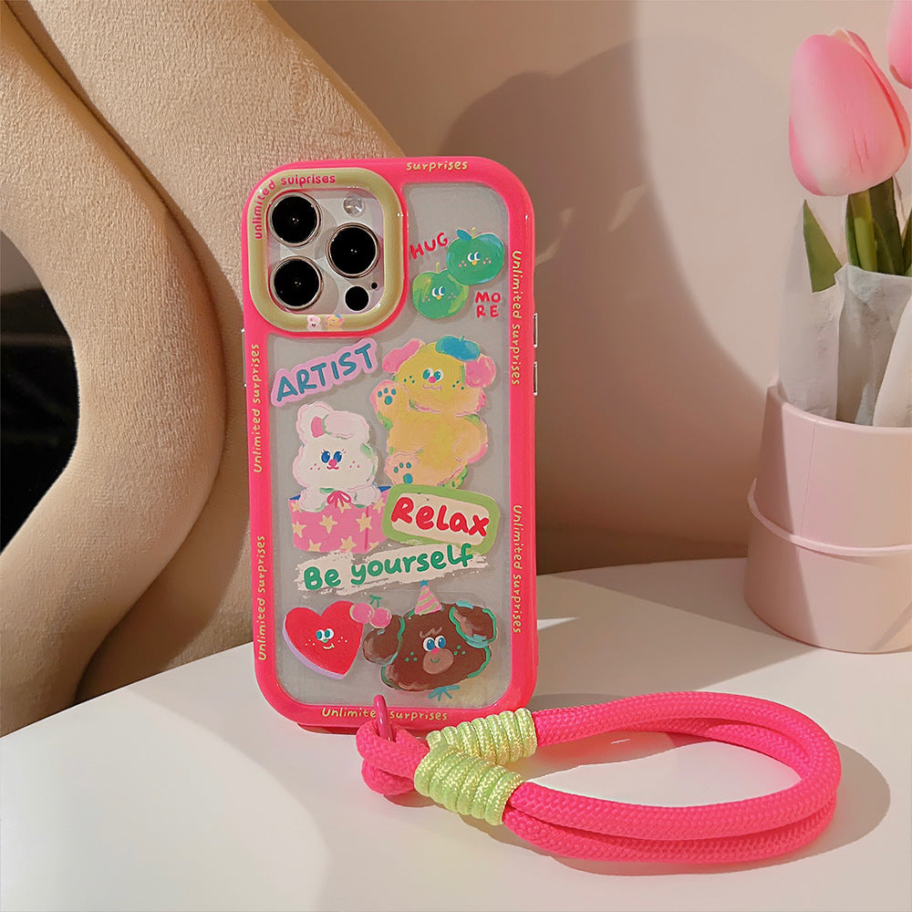 Blush Buddy Phone Case with Charm