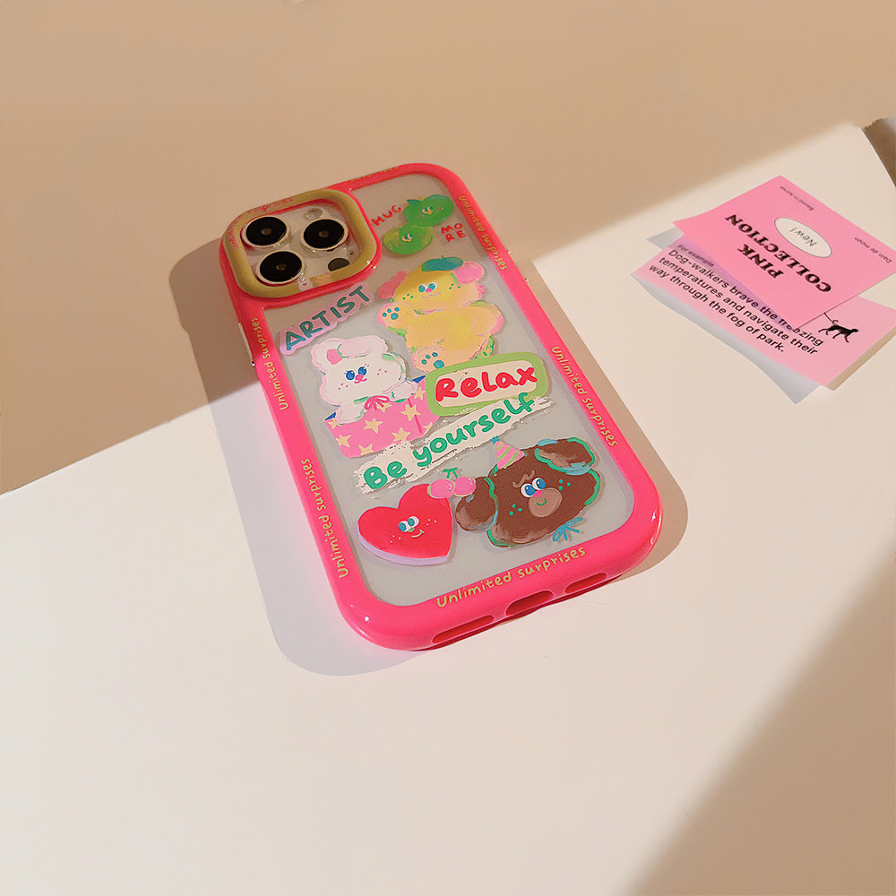 Blush Buddy Phone Case with Charm