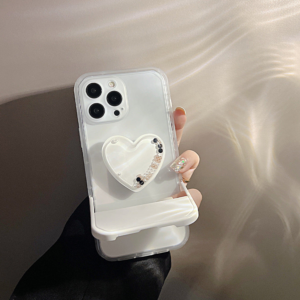 Heart Socket Phone Case With Phone Holder