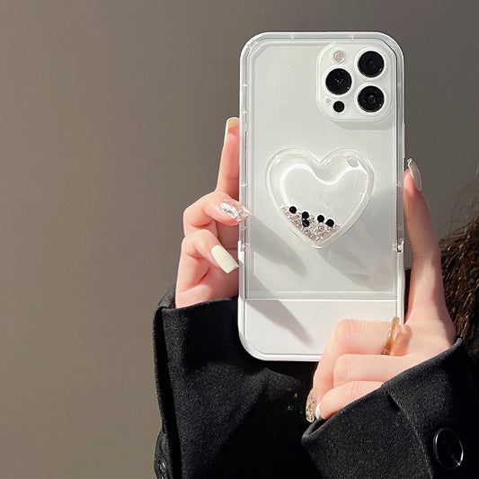 Heart Socket Phone Case With Phone Holder